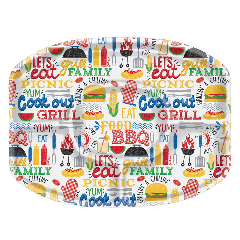 Amscan BBQ Picnic Disposable Dinner Plate Wayfair